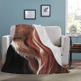 Lofaris Personalized Lion Face Portrait Throw Blanket